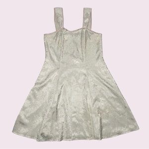 Vintage White Coquette Silky Dress